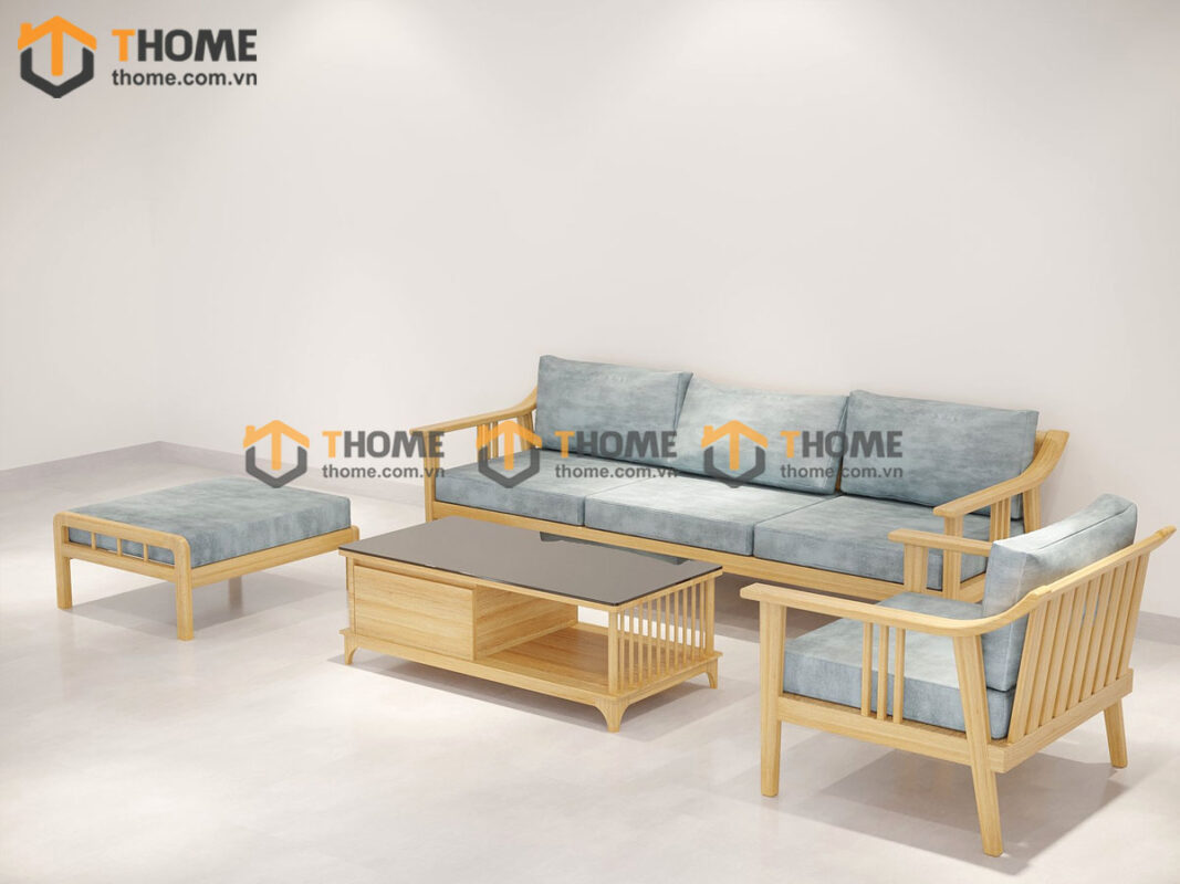 Sofa Góc Nova Gỗ Sồi Tự Nhiên Màu Tự Nhiên 2.4m SFT-13SN