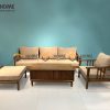 Sofa góc Nova màu óc chó 2.4m SFT-14SN