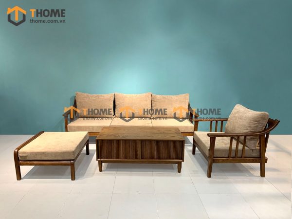 Sofa góc Nova màu óc chó 2.4m SFT-14SN