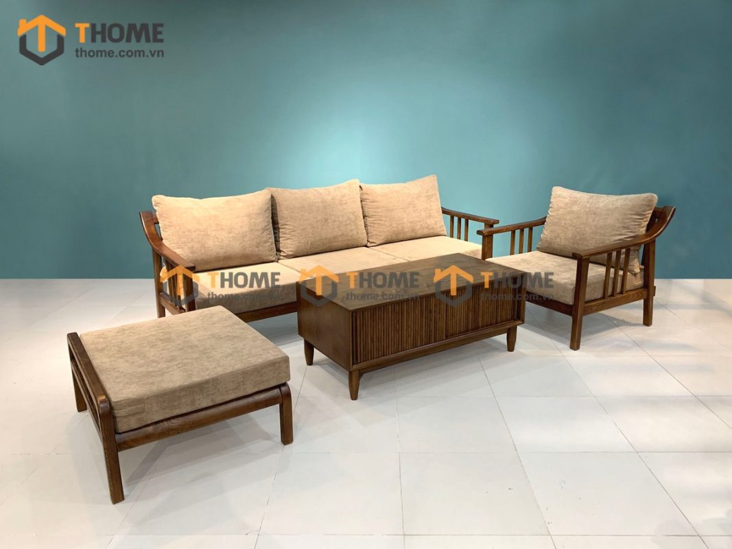 Sofa góc Nova màu óc chó 2.4m SFT-14SN