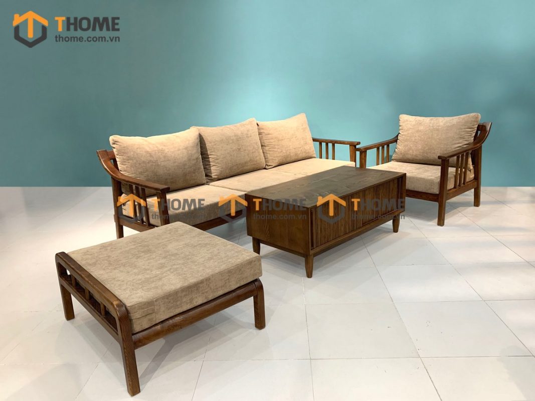 Sofa góc Nova màu óc chó 2.4m SFT-14SN