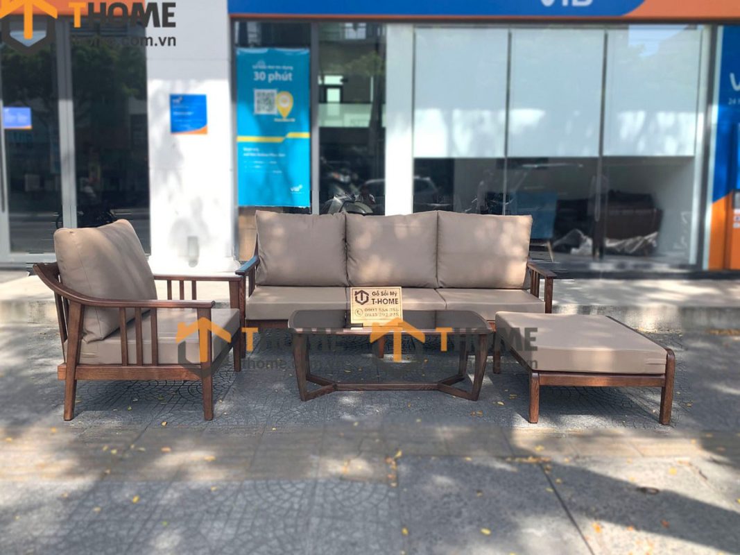 Sofa góc Nova màu óc chó 2.4m SFT-14SN