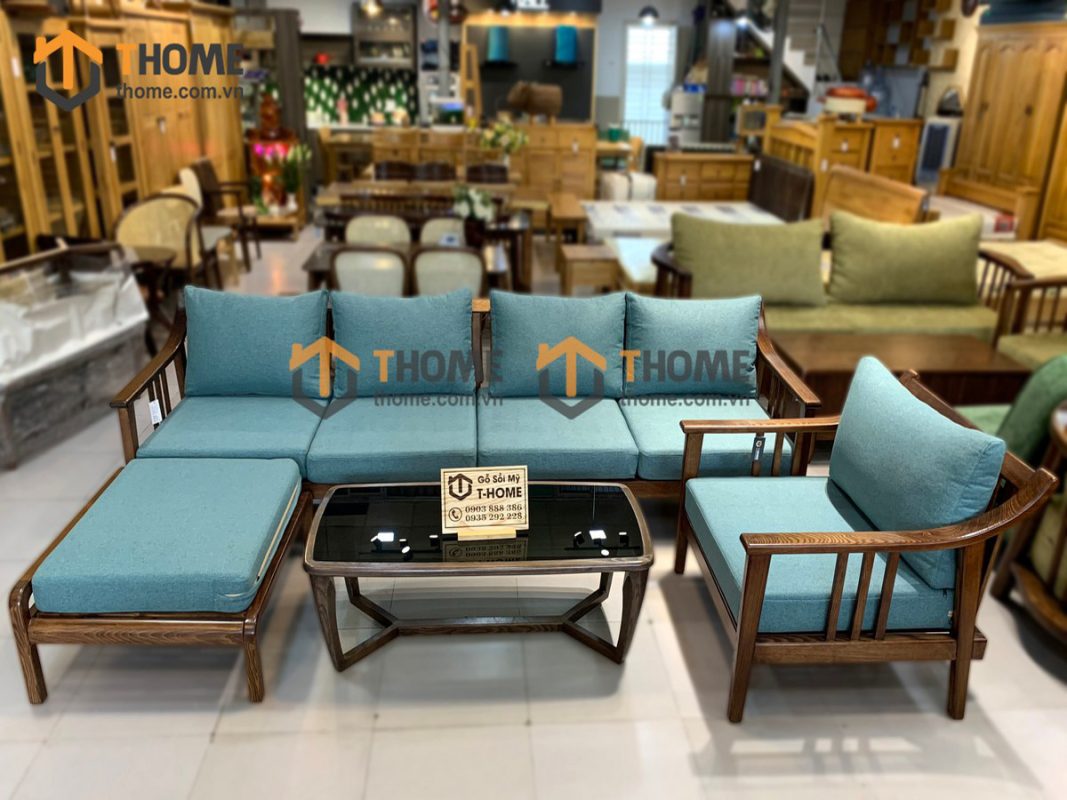 Sofa góc Nova màu óc chó 2.4m SFT-14SN