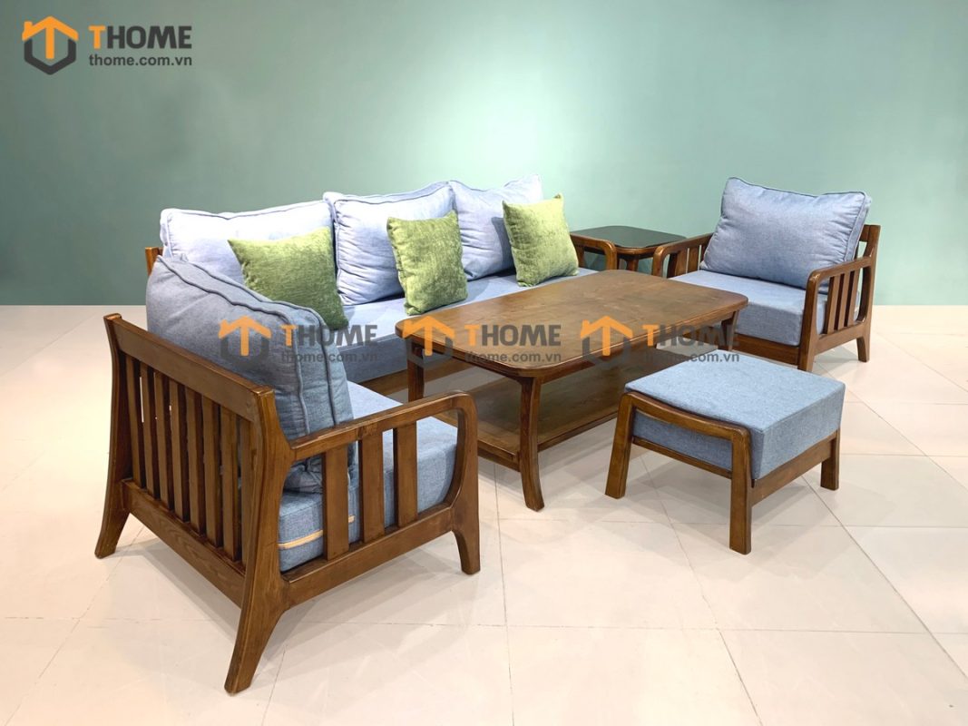 Sofa Omega 6 món màu óc chó 2.0m SFT-23SN