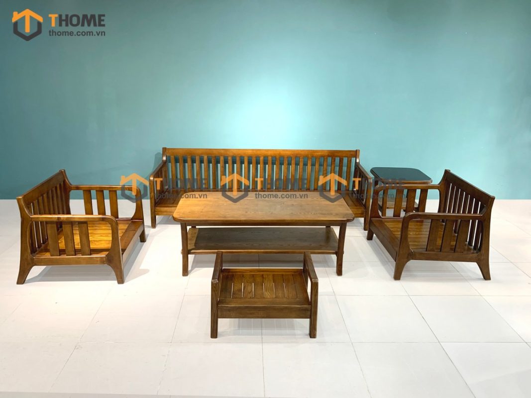 Sofa Omega 6 món màu óc chó 2.0m SFT-23SN