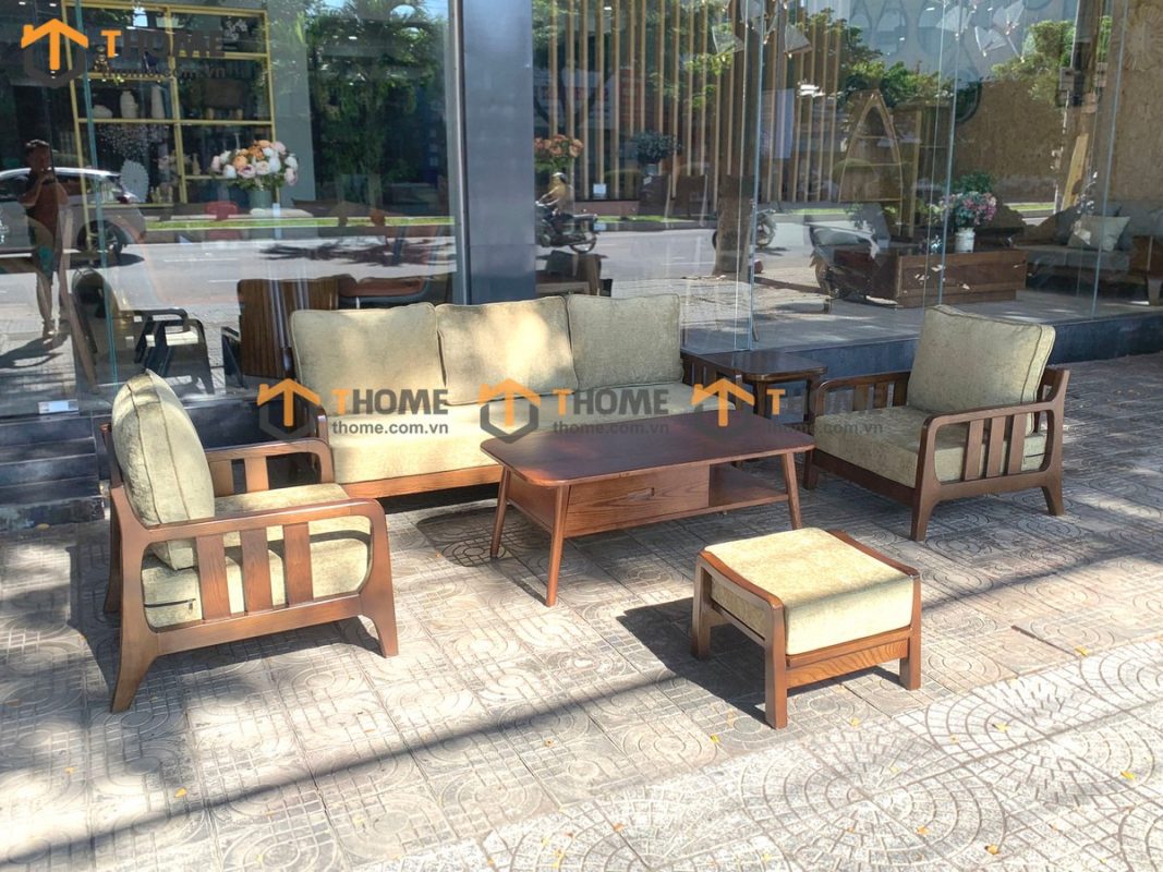 Sofa Omega 6 món màu óc chó 2.0m SFT-23SN