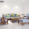 Sofa Omega Gỗ Sồi Tự Nhiên 6 Món Màu Óc Chó 2.0m SFT-23SN