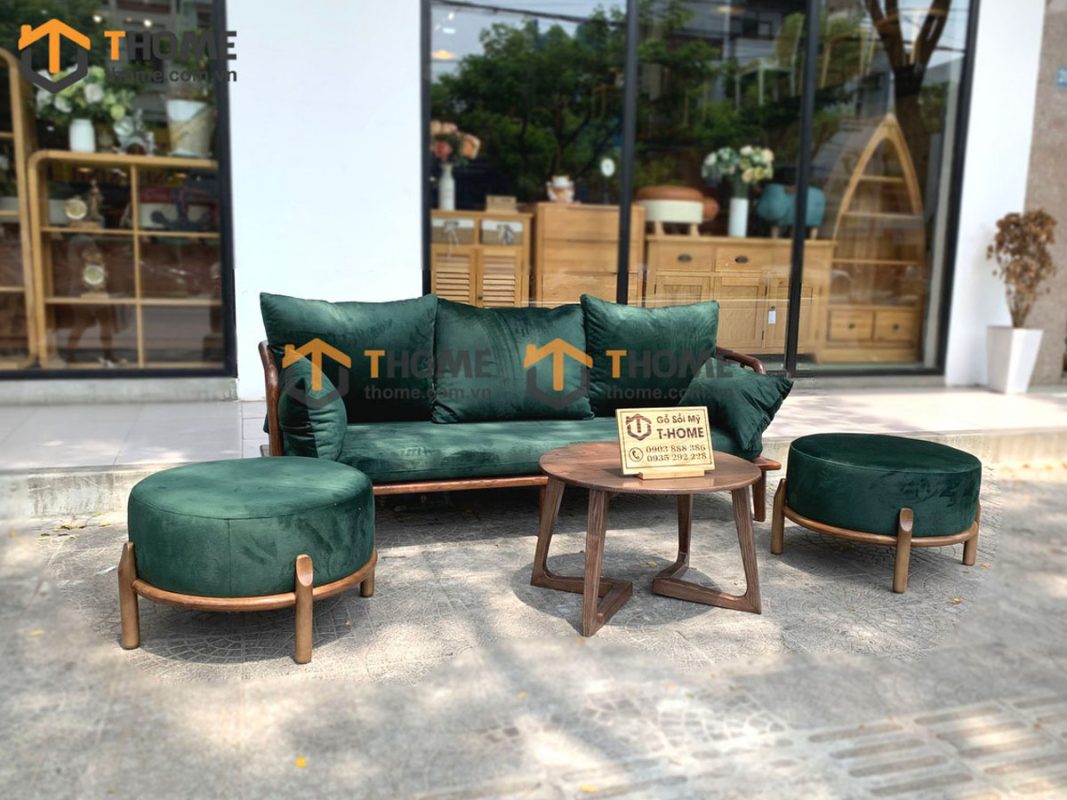 Sofa Polo màu óc chó 2.1m SFT-24SN