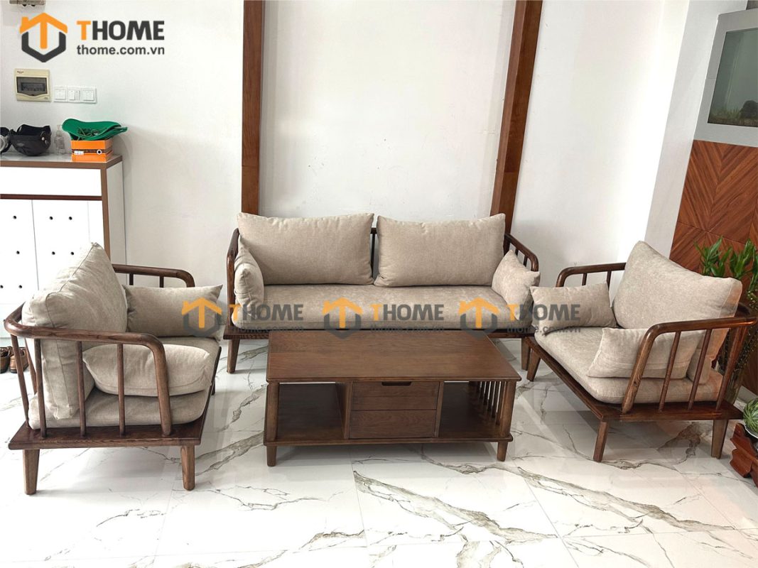 Sofa Polo màu óc chó 2.1m SFT-24SN