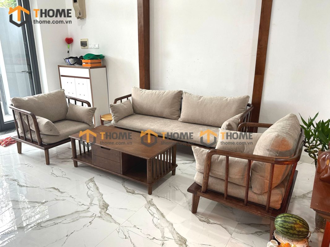 Sofa Polo màu óc chó 2.1m SFT-24SN