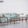 Sofa Polo Gỗ Sồi Tự Nhiên Màu Óc Chó 2.1m SFT-24SN