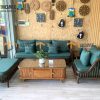 Bộ sofa Quây màu óc chó 2.0m SFT-02SN