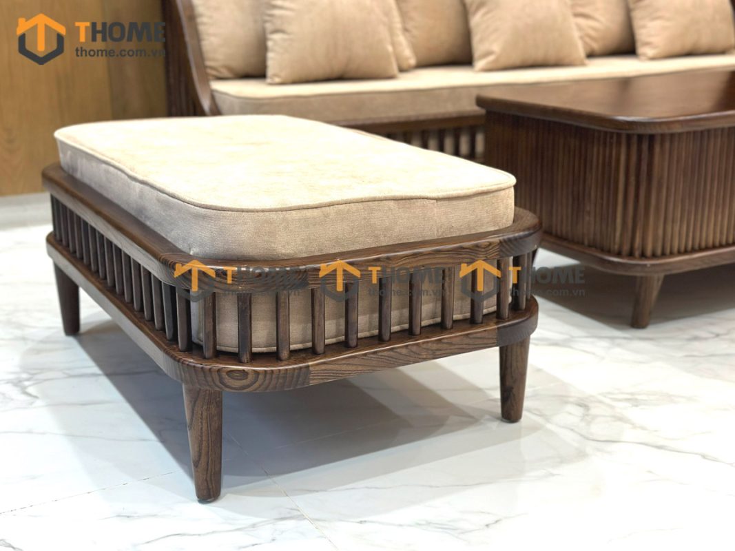 Bộ sofa Quây màu óc chó 2.0m SFT-02SN