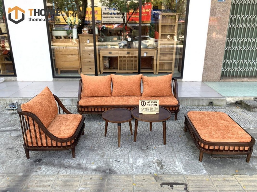 Sofa Quây màu óc chó loại thường 1.8m SFN-02SN