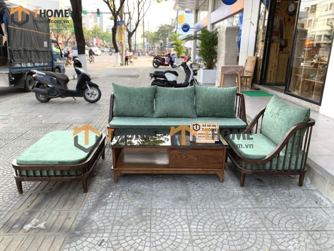 Sofa Quây màu óc chó loại thường 1.8m SFN-02SN