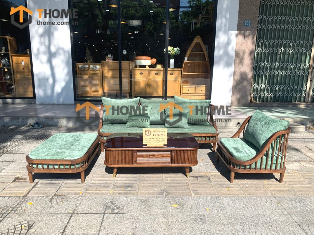 Sofa Quây màu óc chó loại thường 1.8m SFN-02SN