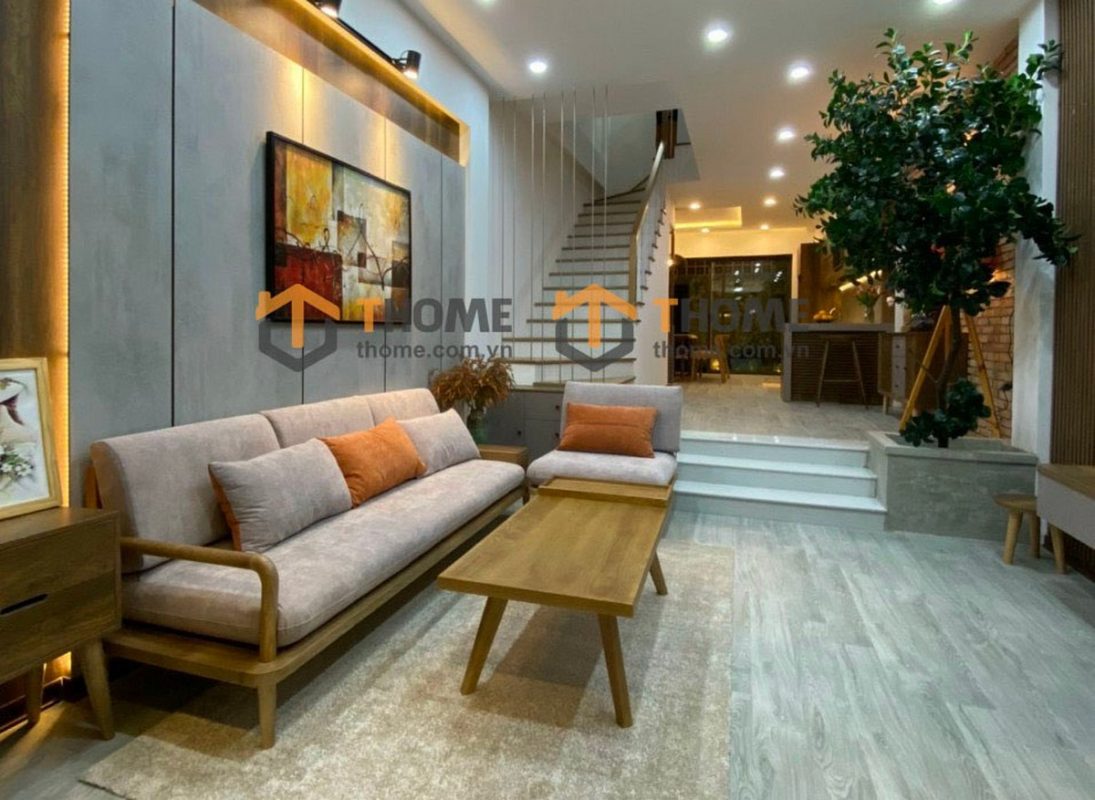 Bộ sofa Sunrise màu tự nhiên 2.3m SFT-03SN