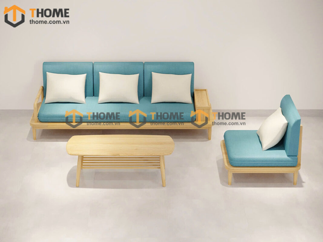 Sofa Sunrise Gỗ Sồi Tự Nhiên Màu Tự Nhiên 2.3m SFT-03SN