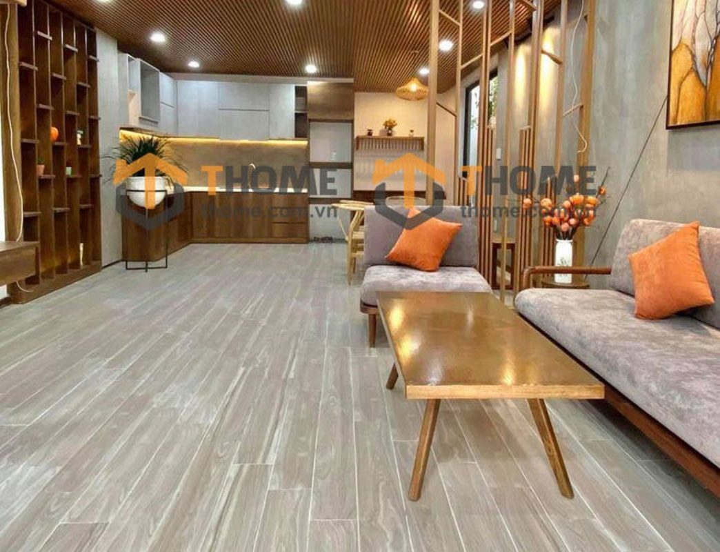 Bộ sofa Sunrise màu óc chó 2.2m SFT-04SN
