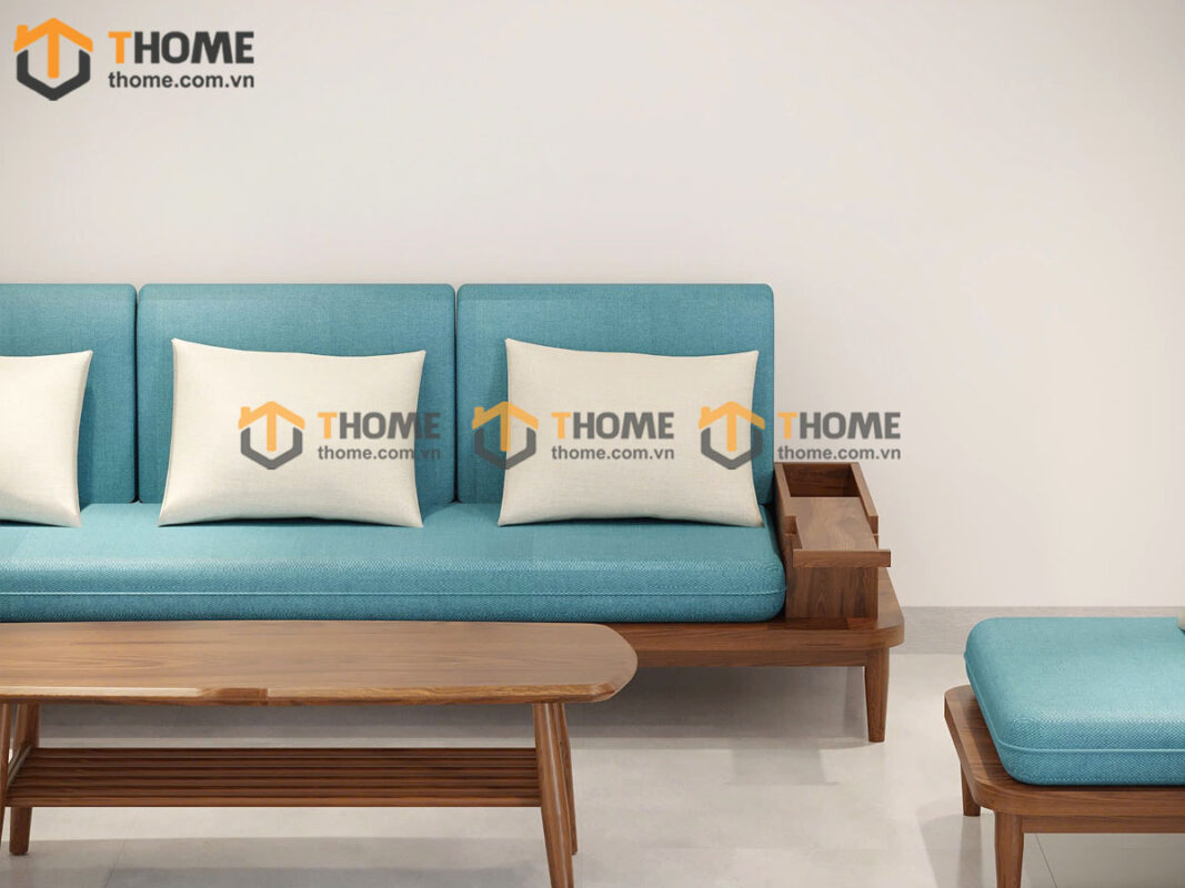 Sofa Sunrise Gỗ Sồi Tự Nhiên Màu Óc Chó 2.3m SFT-04SN