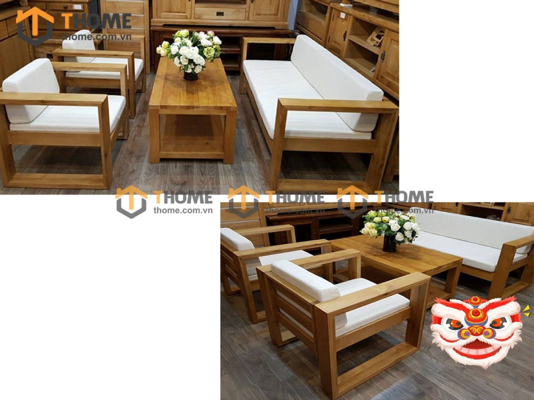 Sofa thẳng màu tự nhiên 1.82m SFT-02SM