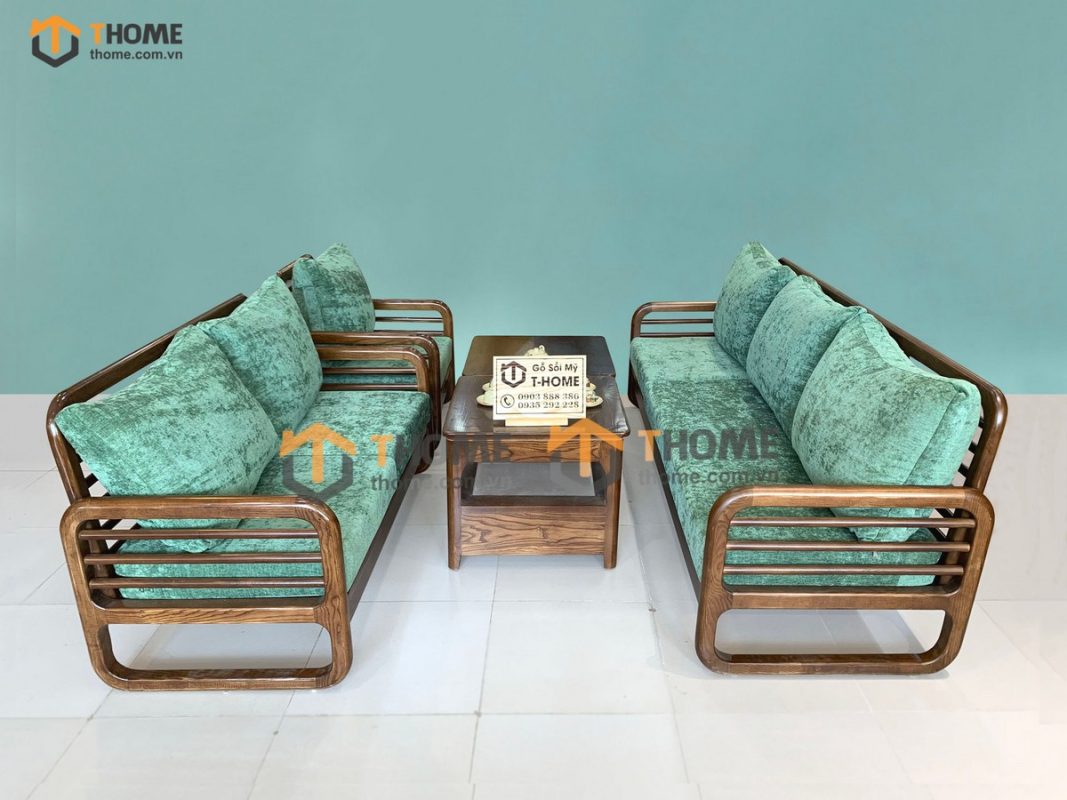 Bộ sofa Titan màu óc chó 2.1m SFT-25SN
