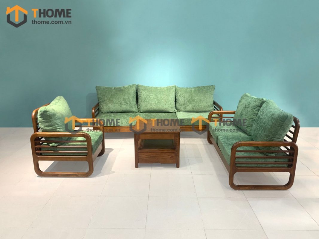 Bộ sofa Titan màu óc chó 2.1m SFT-25SN