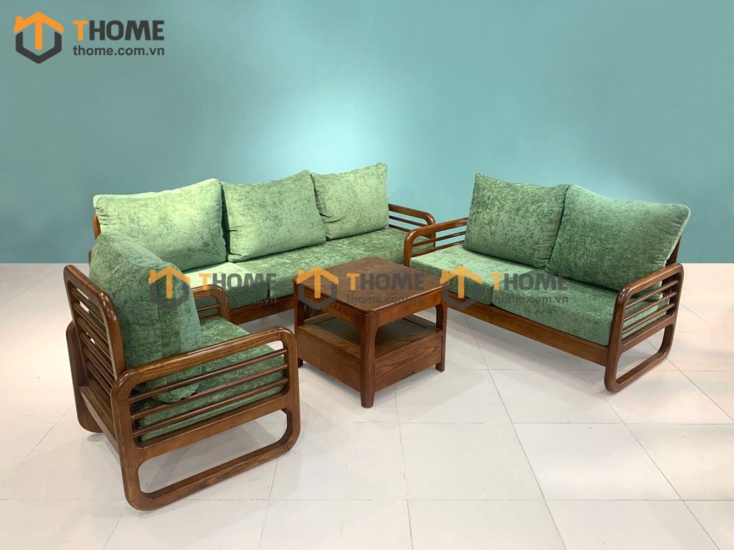 Bộ sofa Titan màu óc chó 2.1m SFT-25SN