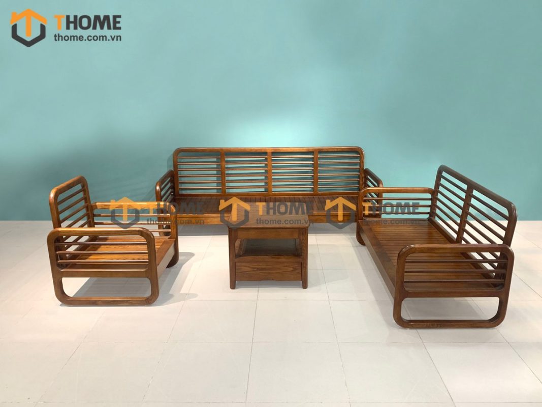 Bộ sofa Titan màu óc chó 2.1m SFT-25SN