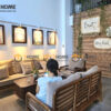 Sofa Titan Gỗ Sồi Tự Nhiên Màu Óc Chó 2.1m SFT-25SN