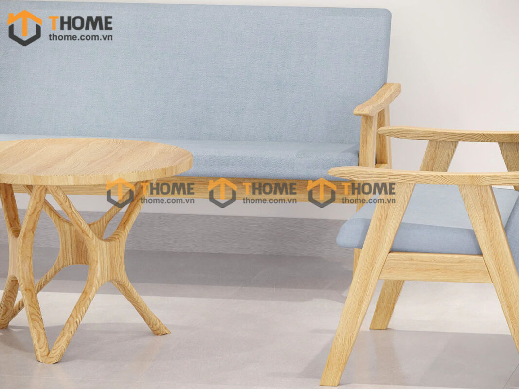 Sofa Truyền Thống Gỗ Sồi Tự Nhiên Màu Tự Nhiên 1.6m SFN-11SN