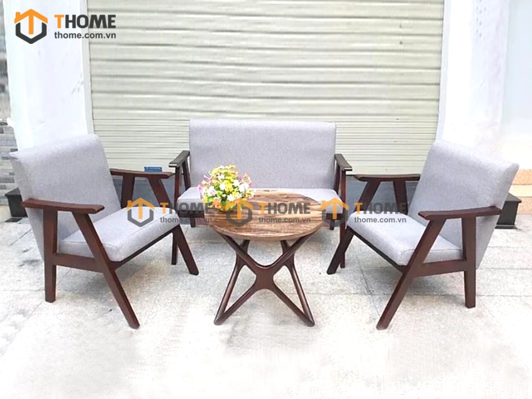 Sofa truyền thống màu óc chó 1.6m SFN-12SN
