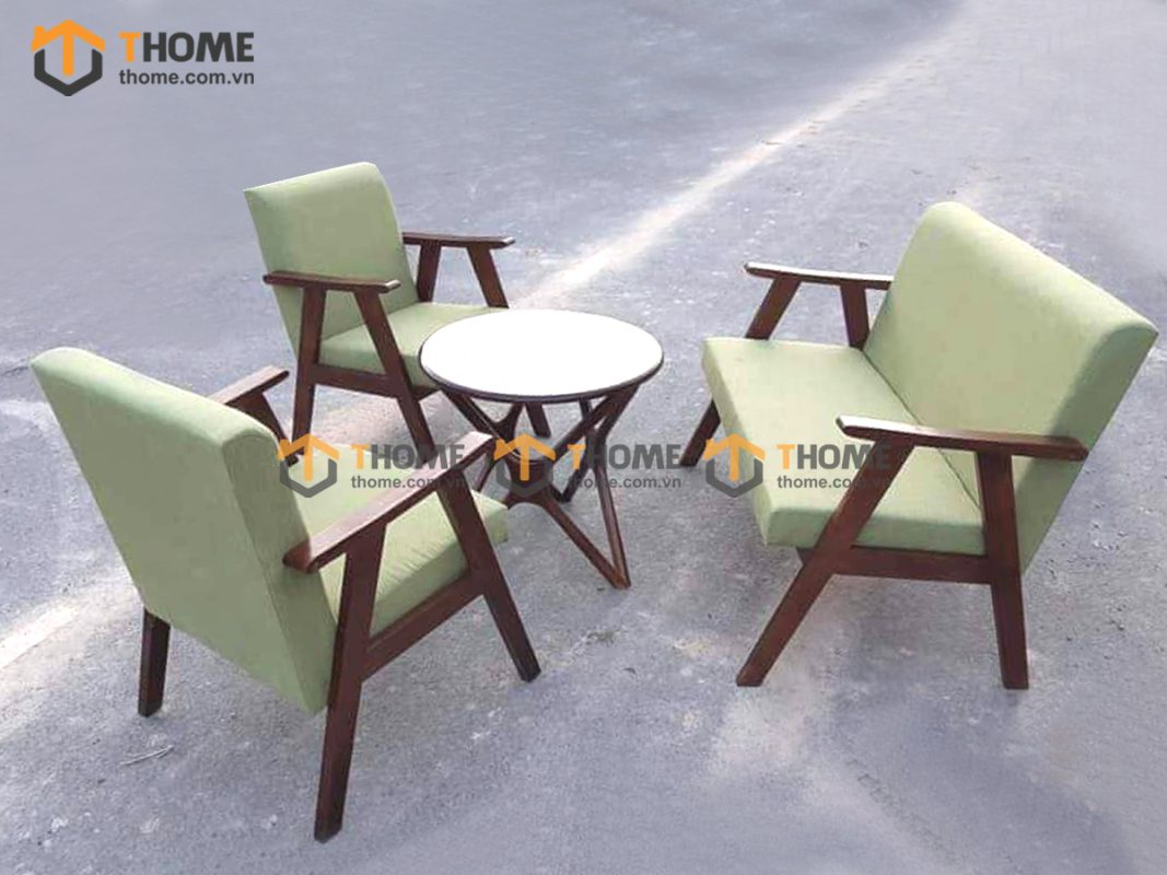 Sofa truyền thống màu óc chó 1.6m SFN-12SN