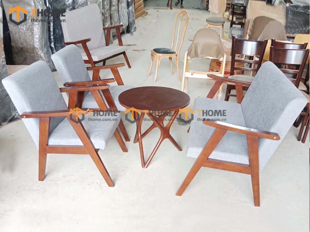 Sofa truyền thống màu óc chó 1.6m SFN-12SN