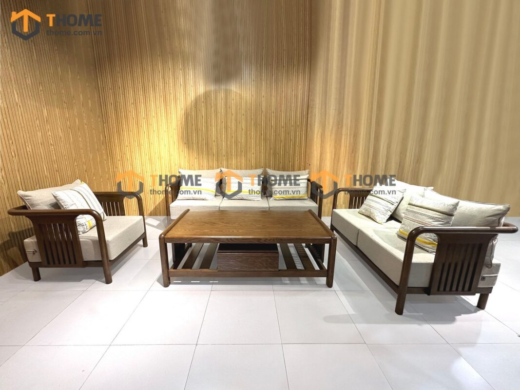 Sofa Vanix Gỗ Sồi Tự Nhiên 4 Món 2.05m SFT-29SN