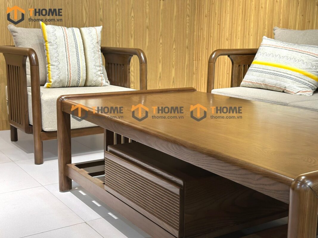 Sofa Vanix Gỗ Sồi Tự Nhiên 4 Món 2.05m SFT-29SN