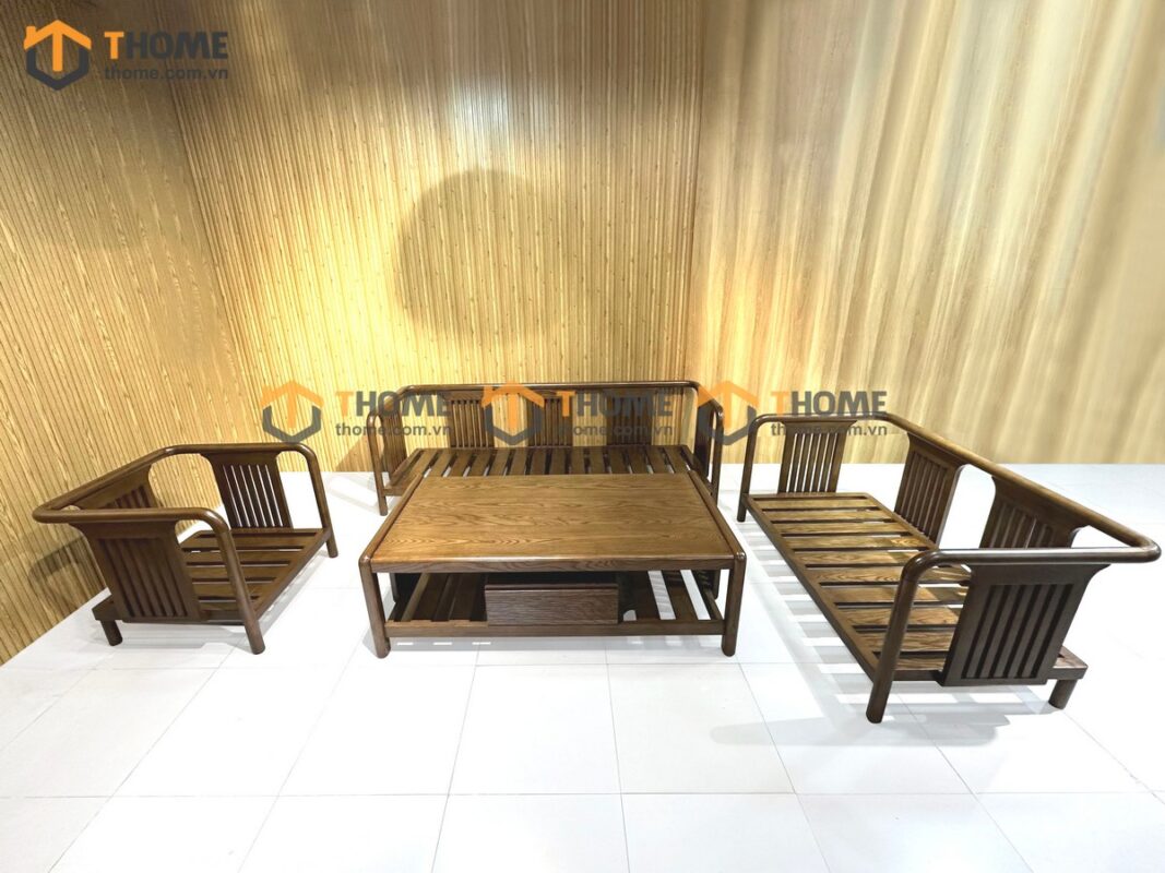 Sofa Vanix Gỗ Sồi Tự Nhiên 4 Món 2.05m SFT-29SN