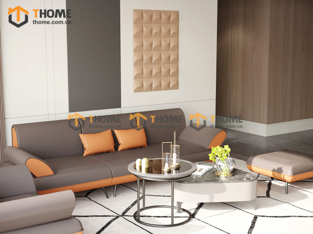 Sofa Nệm Da Giá Tốt Orient SFN-02ND