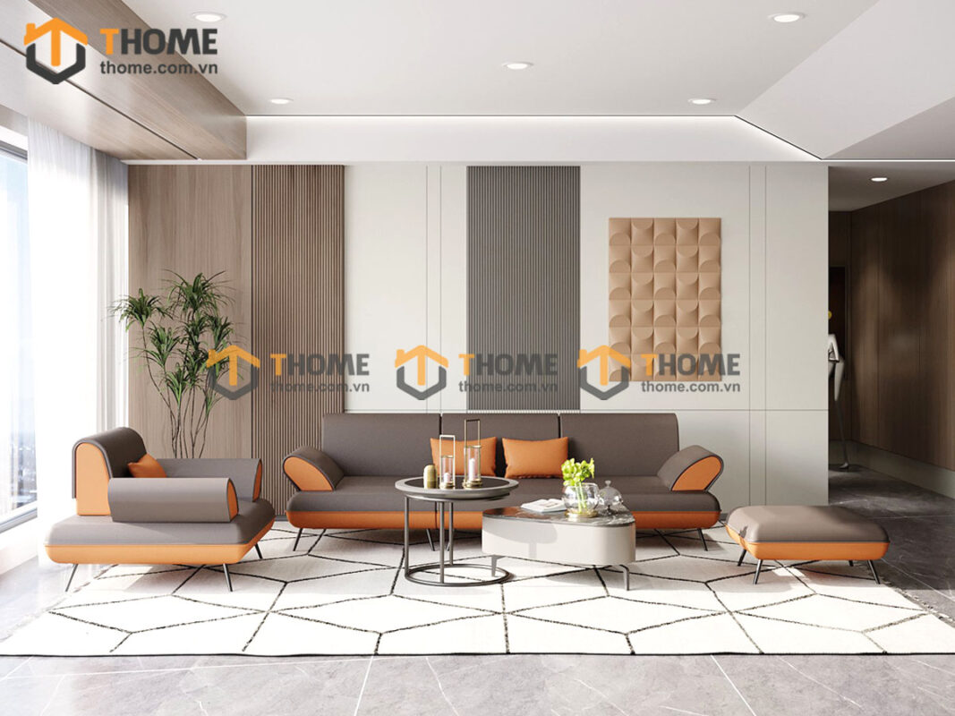 Sofa Nệm Da Giá Tốt Orient SFN-02ND