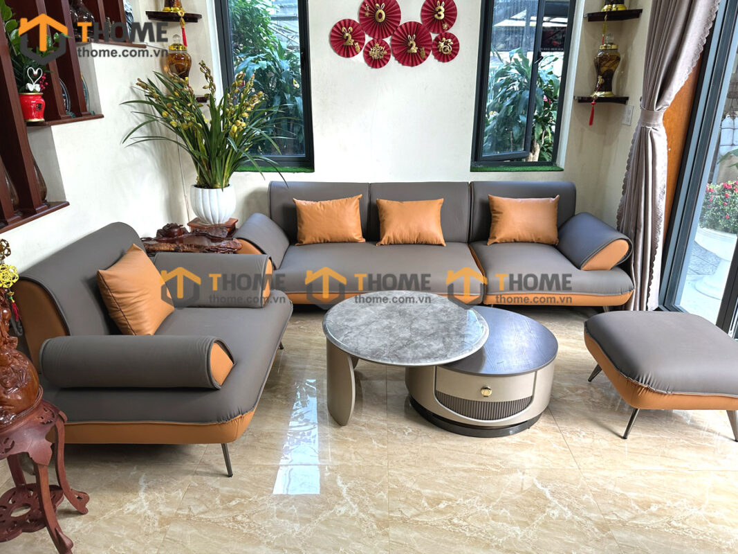 Sofa Nệm Da Giá Tốt Orient SFN-02ND