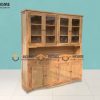 Tủ chén gỗ sồi tự nhiên 2 tầng 2 cánh 8 cánh 3 hộc kéo Tuscany TC2T-02SM