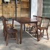 Bàn ăn gỗ cao su tự nhiên Mango màu óc chó BA-02CS