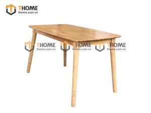 Bàn ăn gỗ cao su tự nhiên Mango màu tự nhiên BA-01CS