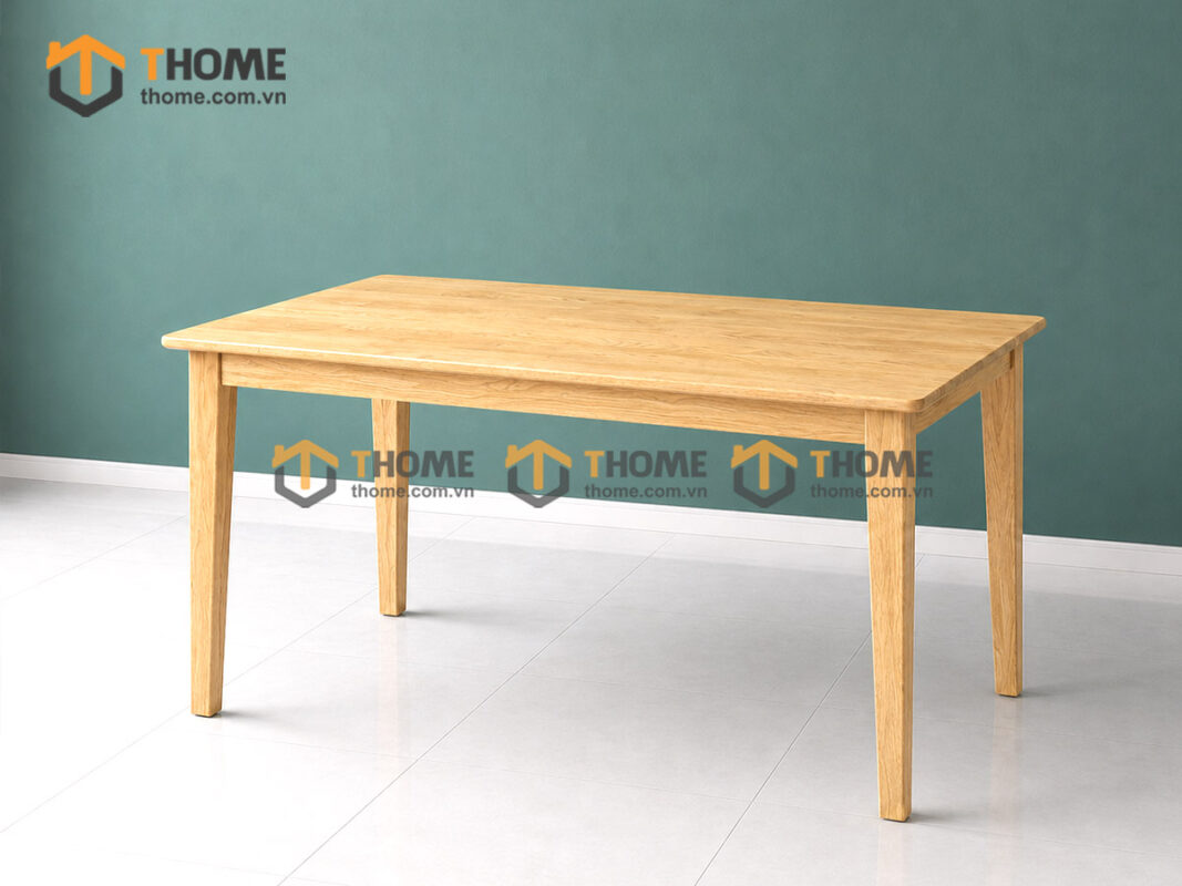 Bàn Ăn Gỗ Sồi Tự Nhiên Capri Màu Tự Nhiên BAMG-01SN