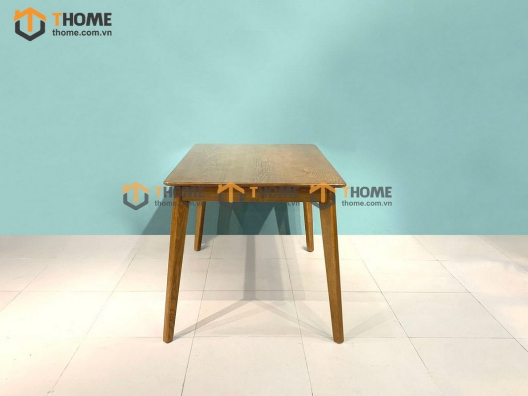 Bàn ăn gỗ sồi tự nhiên Capri màu óc chó BAMG-02SN
