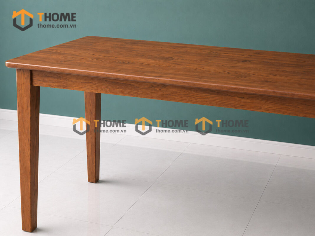 Bàn Ăn Gỗ Sồi Tự Nhiên Capri Màu Óc Chó BAMG-02SN