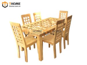 Bàn ăn gỗ sồi tự nhiên Caro BA-10SM
