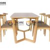 Bàn ăn gỗ sồi tự nhiên Concord màu tự nhiên BAMG-05SN