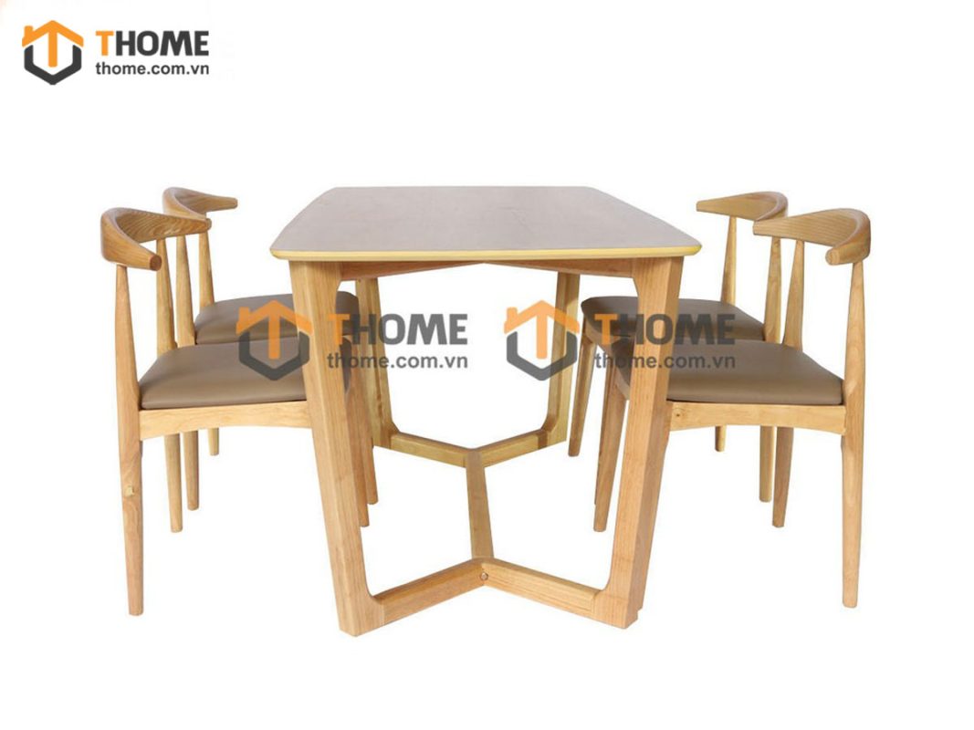 Bàn ăn gỗ sồi tự nhiên Concord màu tự nhiên BAMG-05SN