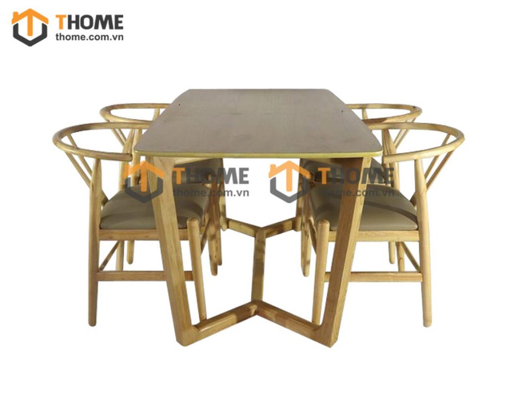 Bàn ăn gỗ sồi tự nhiên Concord màu tự nhiên BAMG-05SN